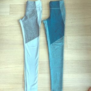 Outdoor Voices Two Tone Full Length Legging 2 PAIR